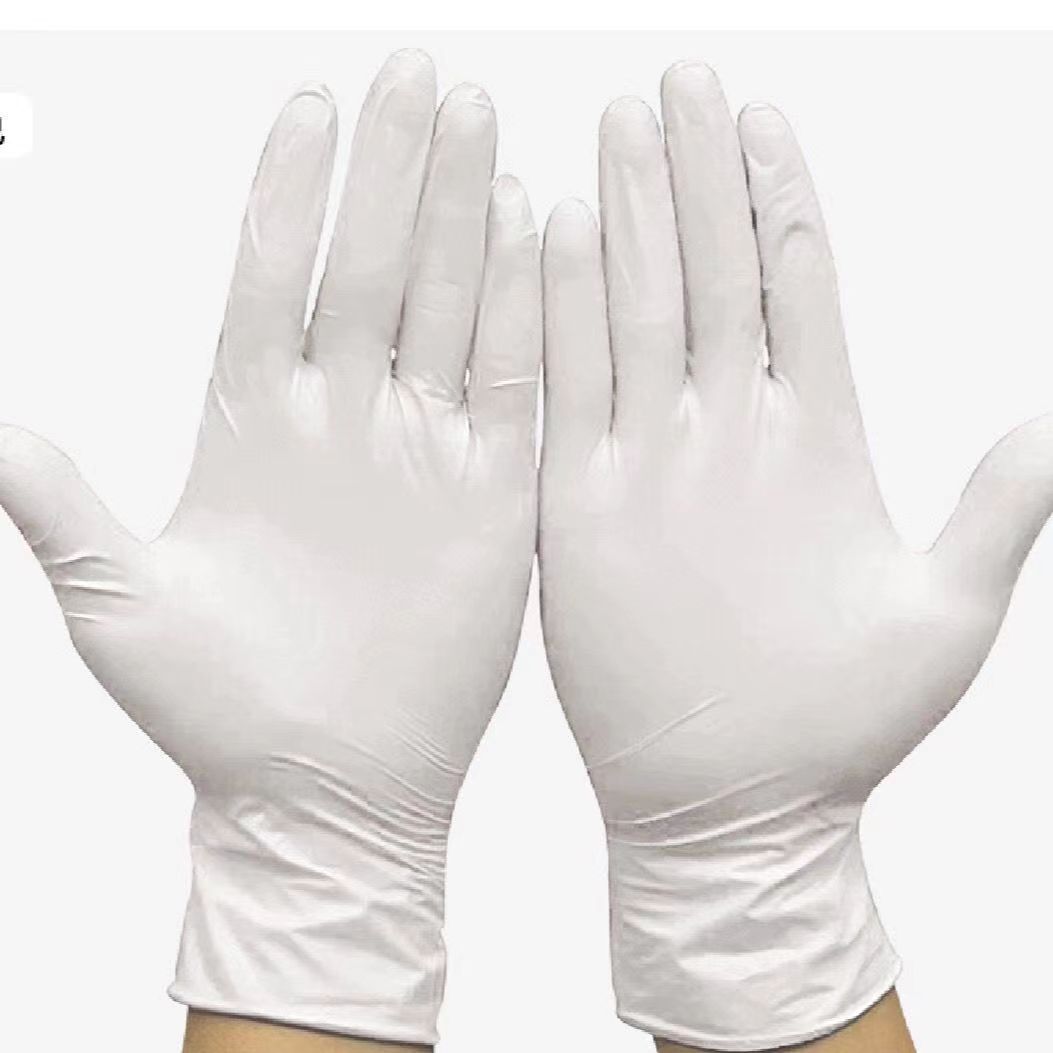 Wanli nitrilo guantes desechables guantes de nitrilo negro guantes de tatuaje de alta elasticidad de protección de grado alimenticio resistente a los ácidos y álcalis