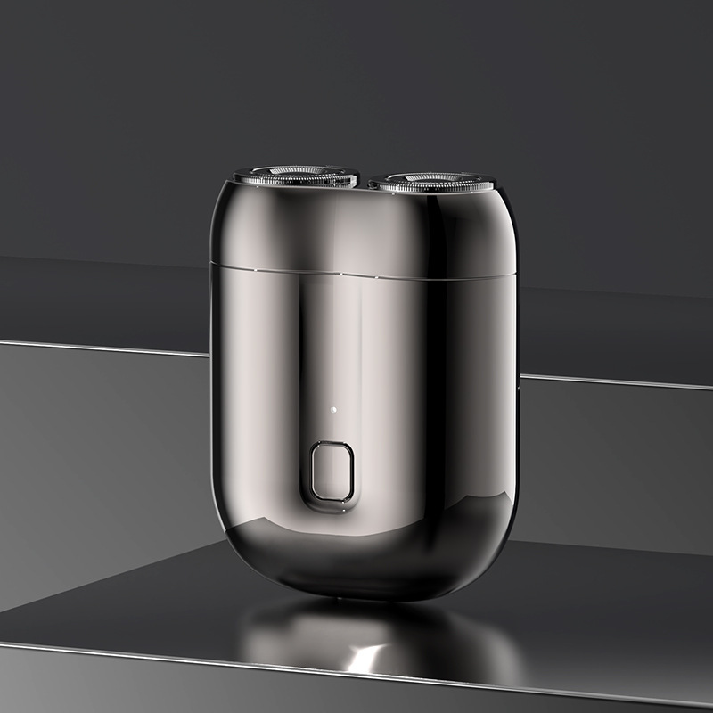 人気のミニ双頭シェーバー電動ポータブルシェーバー男性用 USB 充電式全身洗えるシェーバー|undefined