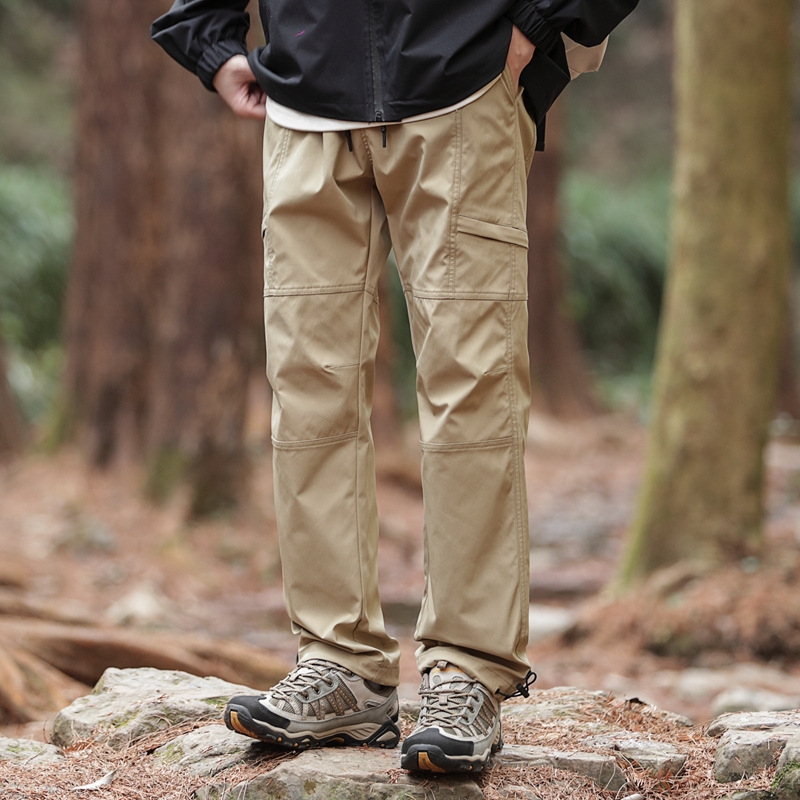 2025 Water-repellent Pants Loose Casual Straight Pants fleece-lined High Street Fashion Brand high quality Function Pants for Men