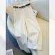 Blue Wide Leg Jeans Women's Summer Thin 2025 New Arrival Rouge Loose Slimming Vintage Cropped Pants Straight Leg Pants