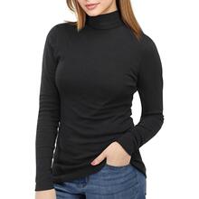 Q 27115 Slim mock neck women's tee ����С���������羳