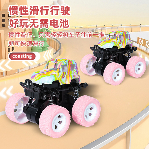 Stall wholesale four-wheel drive off-road toy car model for boys, durable toy car for babies, small car toy