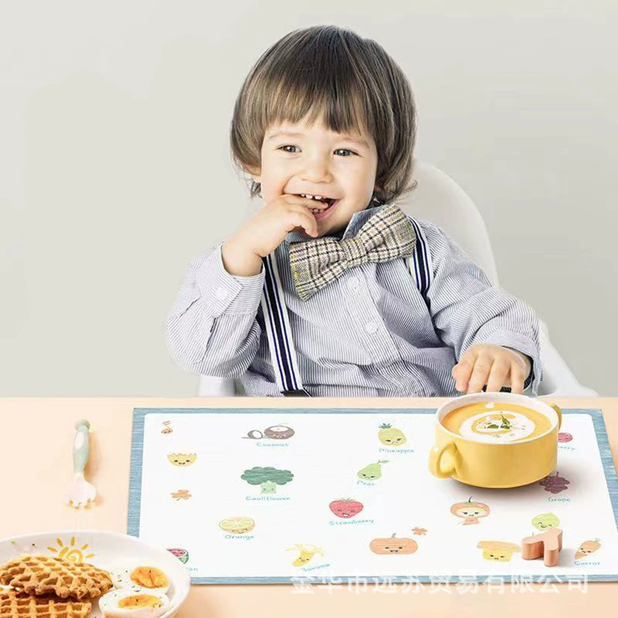 Handheld waterproof table mat to go out for baby