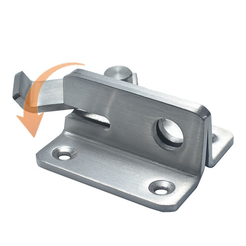 304 stainless steel thickened door latch, hanging lock anti-theft security door bolt, left and right clamping latches