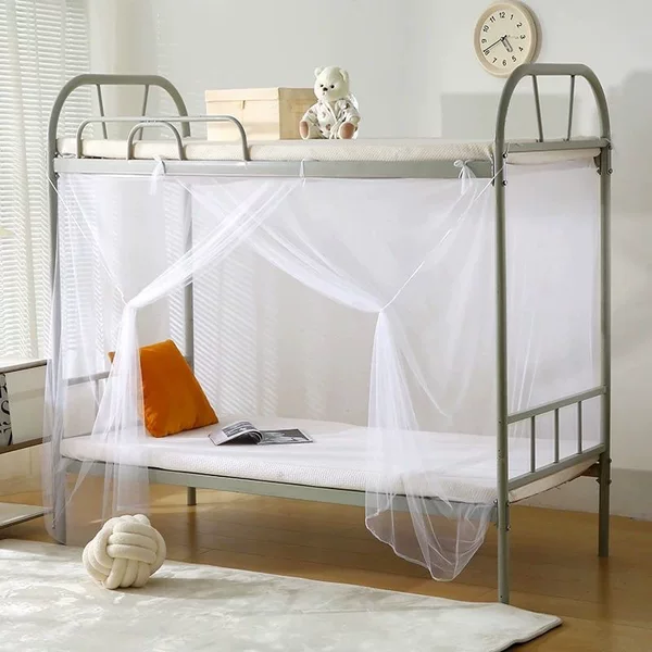 Student dormitory encrypted mosquito net, single-door mosquito net for 0.9-meter bunk beds, ultra-fine mesh, household 1.5-meter dust-proof top mosquito net