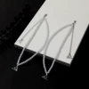 Triangular Hook-Double Row Pearl-1 pair