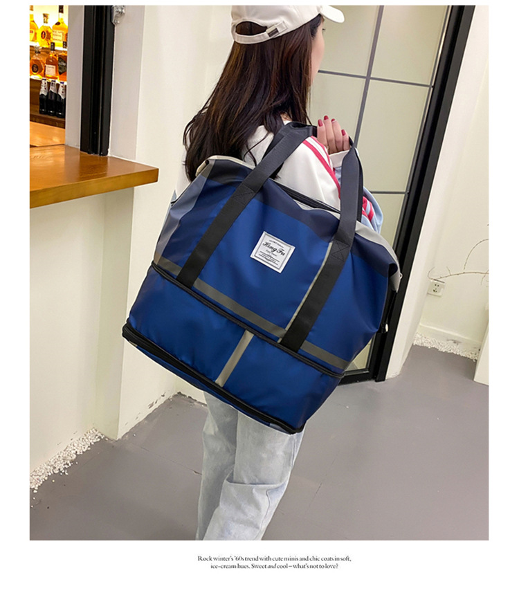 Wholesale Travel Bag Womens Fashion Shoulder Large Capacity Business Trip Short Distance Luggage Bag Gym Bag Portable Pending Storage Bagpicture2