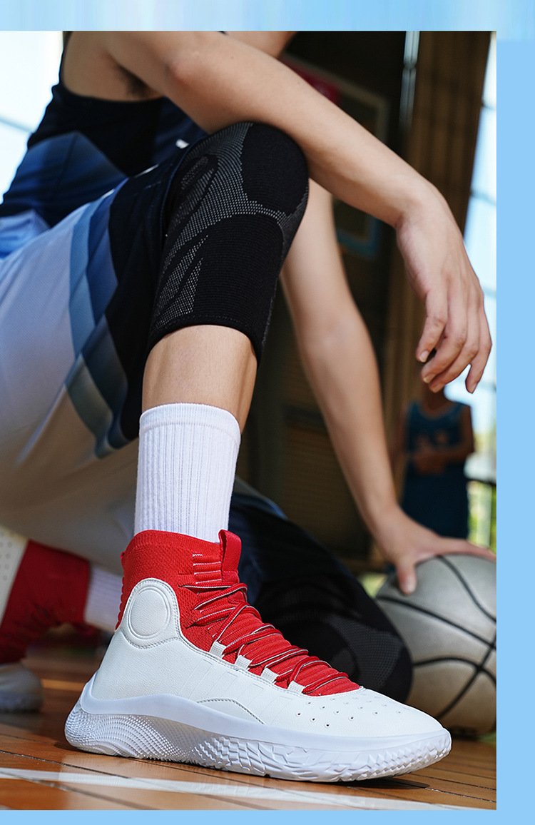 Zapatillas de baloncesto de diseño de moda para hombre, primavera y otoño, corte alto, suela suave, amortiguación, deportivas, botas prácticas para estudiantes, zapatillas para correr de moda._voghion.com