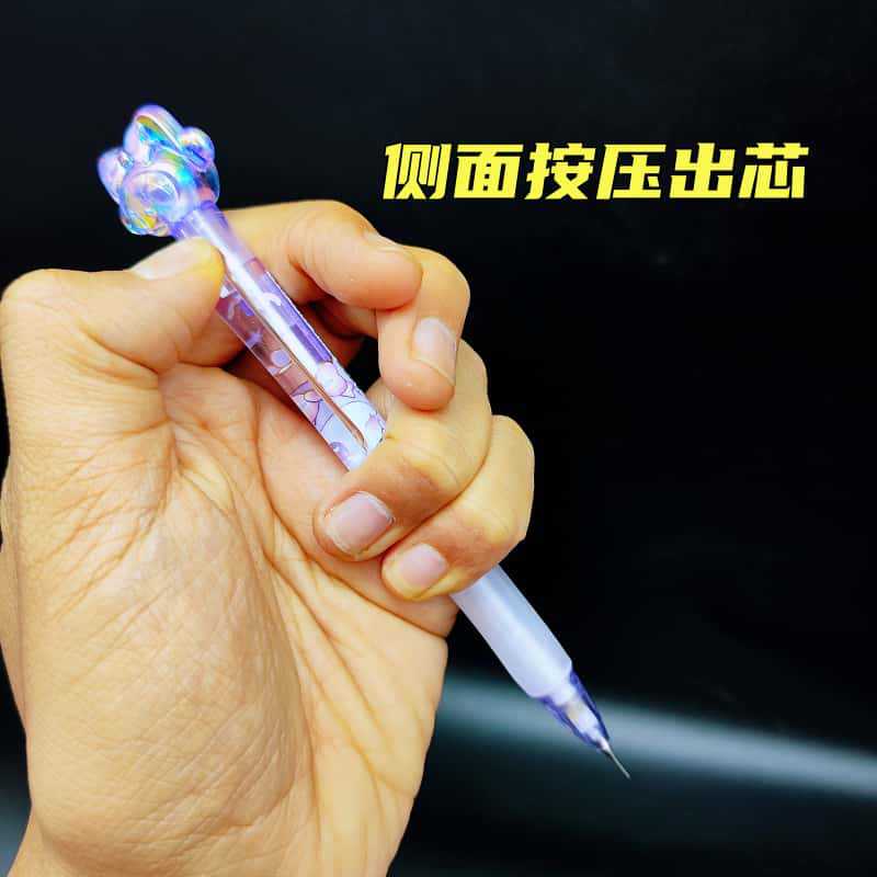 Lápices automáticos de 0.7mm para estudiantes de escuela primaria, núcleos de lápiz automáticos de 0.5mm lindos núcleos de lápiz de dibujos animados