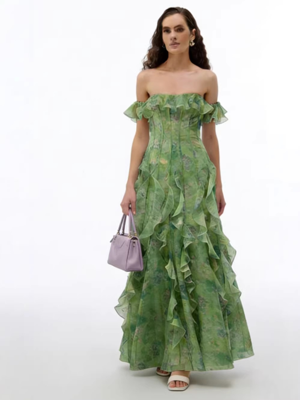 2026 badplaatsstijl jarretelrokje gaas Franse gegolfde atmosfeer lange rok elegante strandjumpsuit in sprookjesstijl