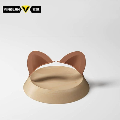 Dəbilqə (Kaska) aksesuarları — Cat Ears Small Airplane Bamboo - no-specifications-cat-ears-brown