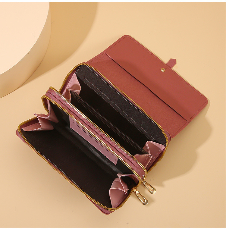 Women's Solid Color Pu Leather Flip Cover Wallets display picture 1