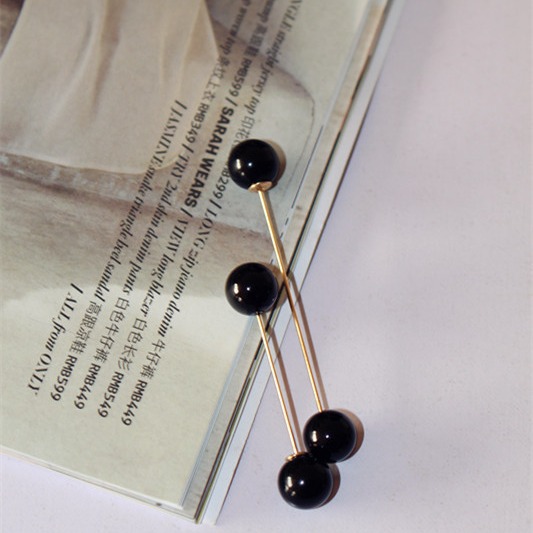 Qingdao chengqirui joyería fábrica directa diseño simple moda perla pin prueba broche PIN