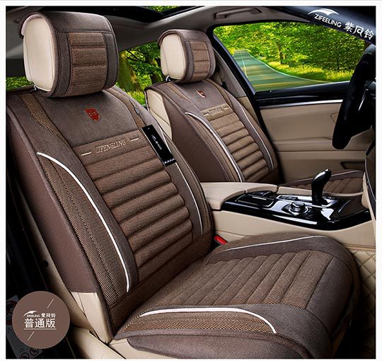 Purple Wind Chime manufacturer wholesale all-season universal linen seat covers for cars, F-23