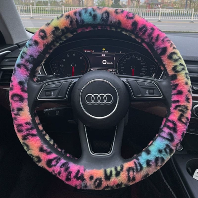 Cross-border Rex rabbit fur steering wheel Steering wheel cover