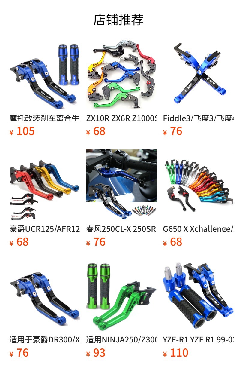 Suitable for Cbr400R/Cb400X/Nx400 Motorcycle Modified Brake Clutch Lever Handlebar Cover Cnc