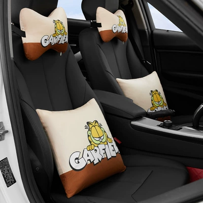 Headrest: car fashion brand cartoon pillow