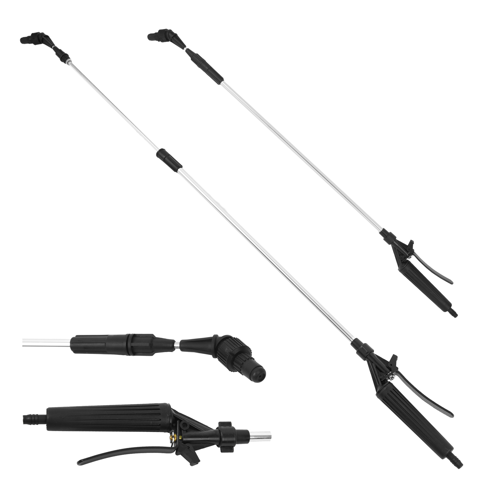 厂家直销伸缩高压洗车水枪长杆喷头家用花园浇花神器