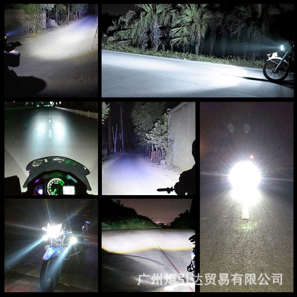 Universal External 6-Led Motorcycle Spotlight, Electric Vehicle Auxiliary Led Headlight, External Modified Car Light