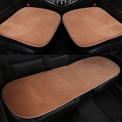 Wool pad: Wool No Backrest Three-piece - pure-mirror-version-three-piece-set-camel