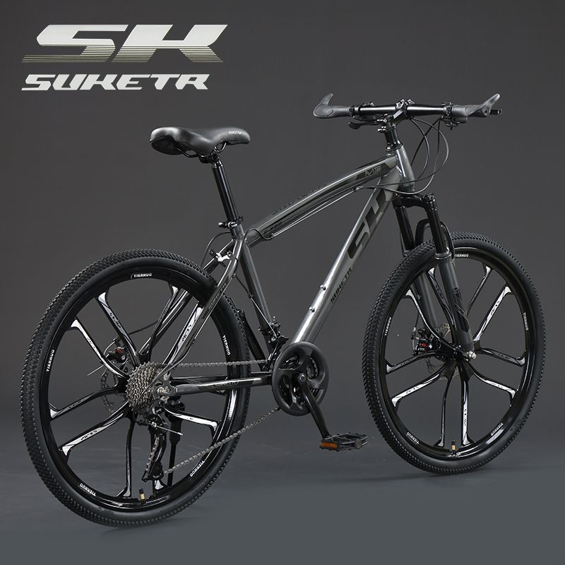 Mountain Bike Bicycle Off-Road Men's and Women's Adult Lightweight Road Racing Disc Brake Variable Speed Student Urban Shock-Absorbing Bicycle