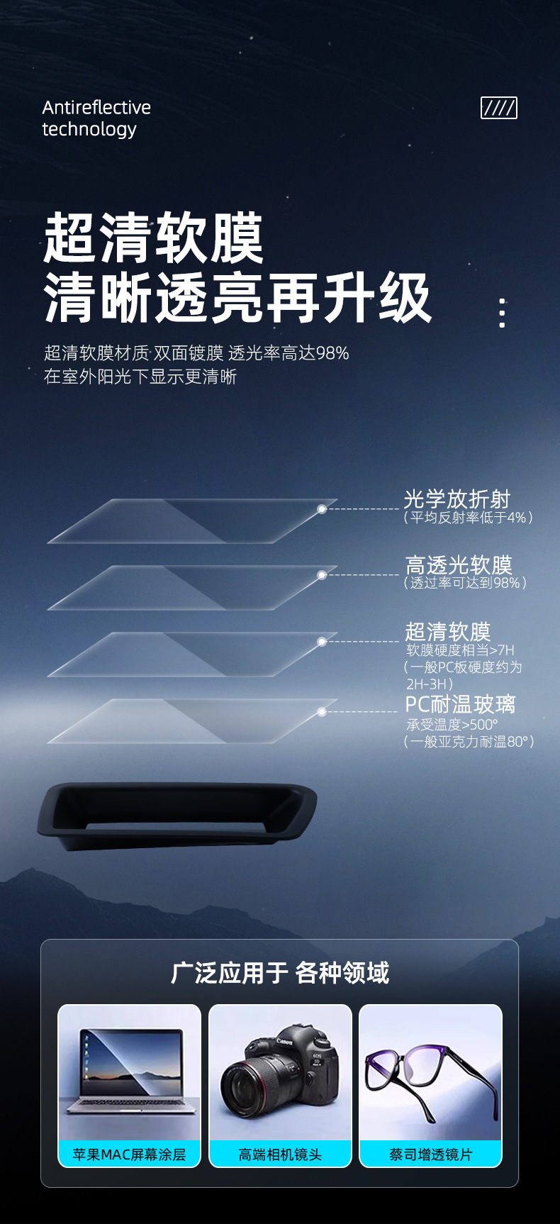 Suitable for Haval H10 HUD head-up display protective cover, dashboard dust cover, car interior accessories