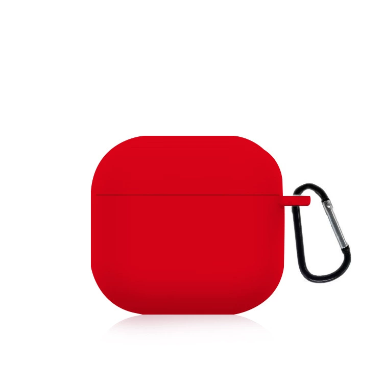 Совместимый с Apple AirPods 4 силиконовый защитный чехол 2024 однотонный, мягкий защитный корпус, заводское качество