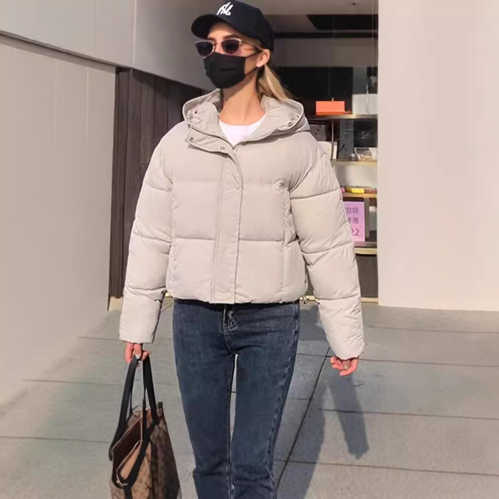 2024现货羽绒棉服女短款韩版宽松ins港风加厚面包服棉衣棉袄外套