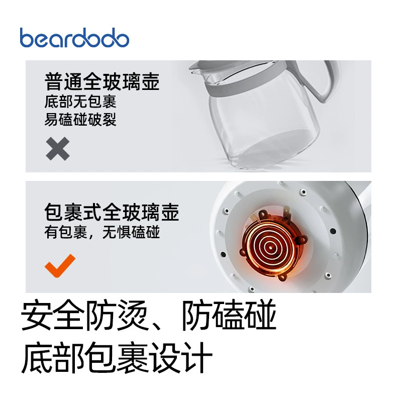 Glass breast pump, children's smart teapot for home use, keeps constant temperature