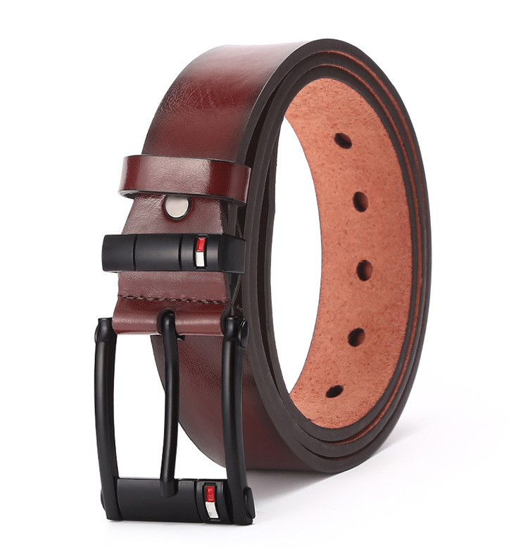 VOOTHOST 3,5CM Wysokiej Jakości Skórzany Pasek Męski Casualowy Klamra Ze Stopu Biznesowy Męski Pasek Do Jeansów Paski Kowbojskie VB222_voghion.com