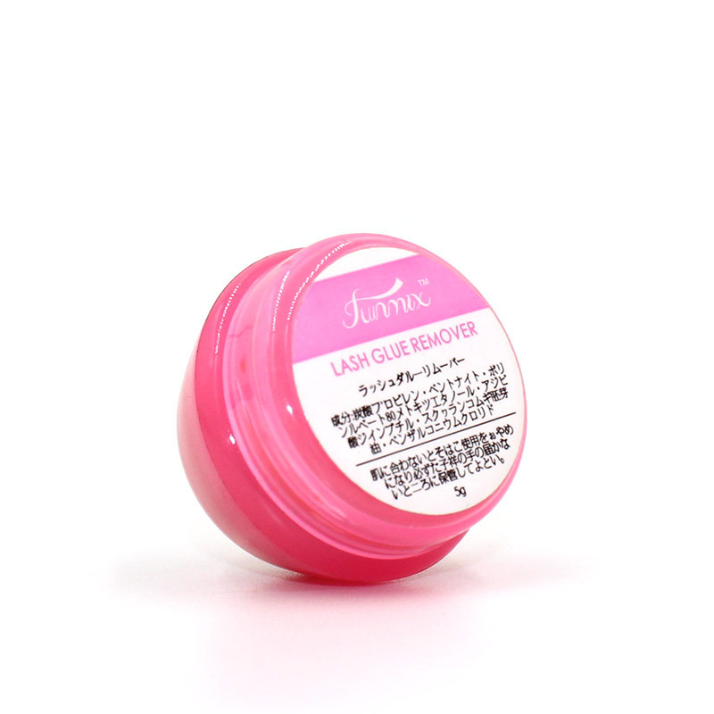 Funmix Pink Glue Remover Paste with Plant Extracts, Transparent Pink Paste, Quick Glue Removal