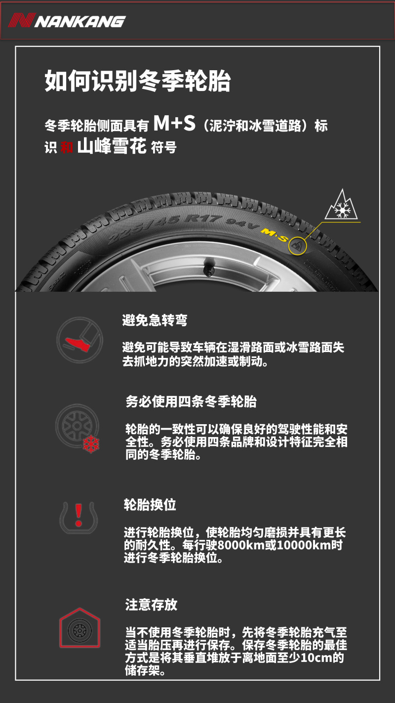 Nangang Winter Snow Tires 215/50R18 92t Essn-1 24 Years Old