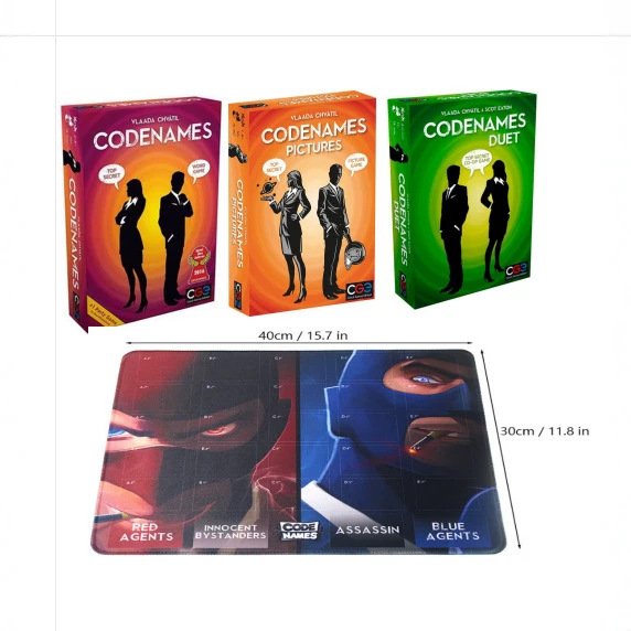 The Codenames Series of Board Games, Including the Codenames Duet and Other Versions, Are Collected Together