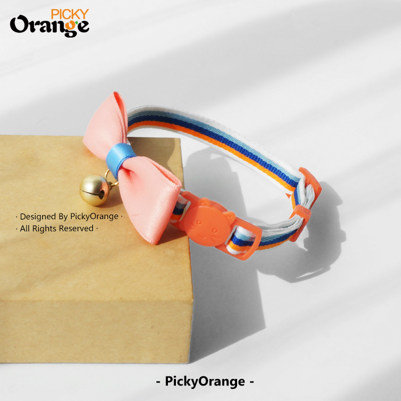 Cổ áo mèo sọc ba mảnh tương phản kiểu Pháp phiên bản mới (2).jpg