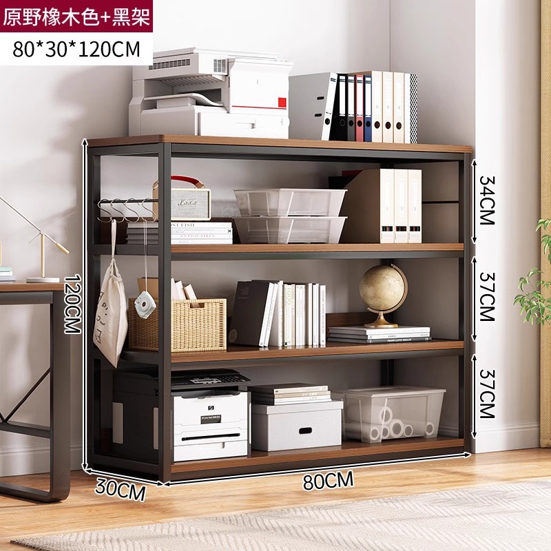 Estante de impresión estante de almacenamiento de hierro forjado estante de almacenamiento de piso multicapa estante de exhibición simple armario de oficina armario