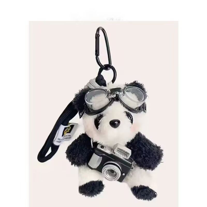 高見えカメラクマキーホルダーバッグペンダントスクールバッグペンダントインスタイルカップルギフト女の子|undefined