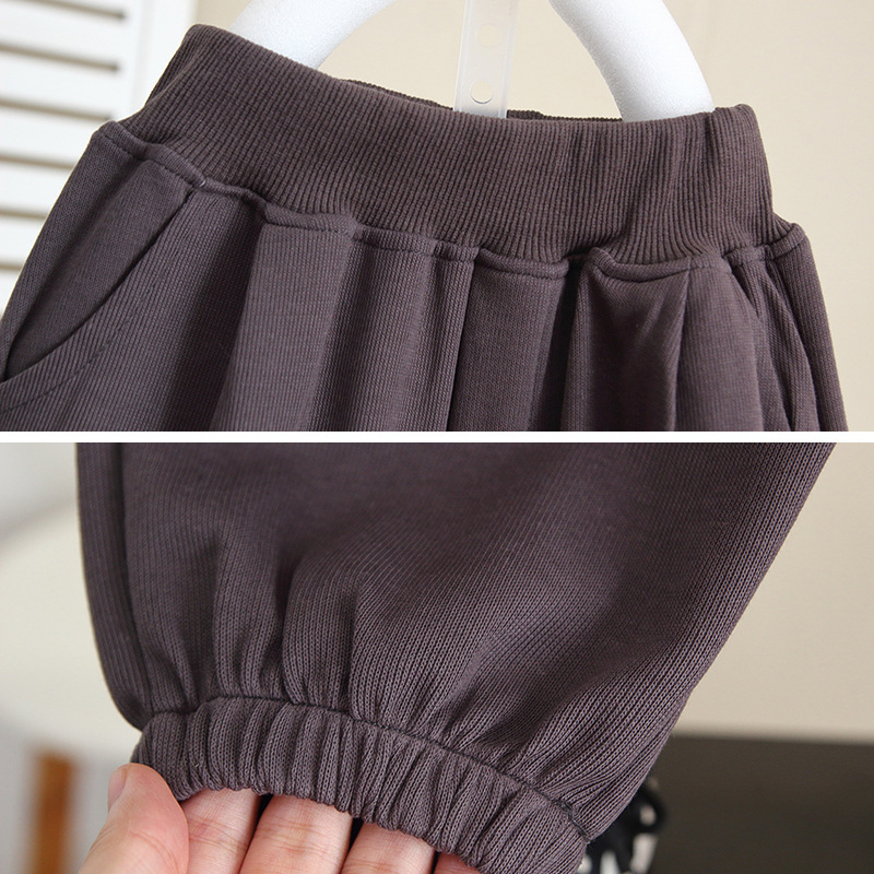 6283 Traje deportivo de primavera y otoño para niños 2025 nueva ropa de otoño para niños suéter casual de manga larga bebé otoño moda