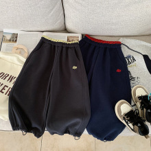 木野秋季新品卫裤湖州织里童装宝宝洋气长裤男女童韩版休闲运动裤