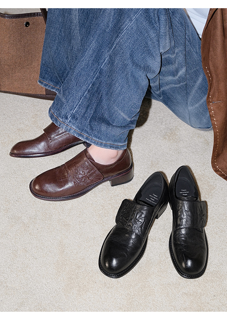 CHIKO Delila Round Toe Block Heels Oxfords Shoes