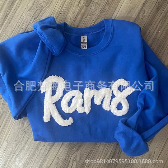 Cross-Border Independent Site Etsy Popular 2025 Chenille Yarn Embroidered Crew Neck Sweatshirt Custom-Made Cross-Border Independent Site Etsy Popular 2025 Chenille Yarn Embroidered Crew Neck Sweatshirt Custom-Made