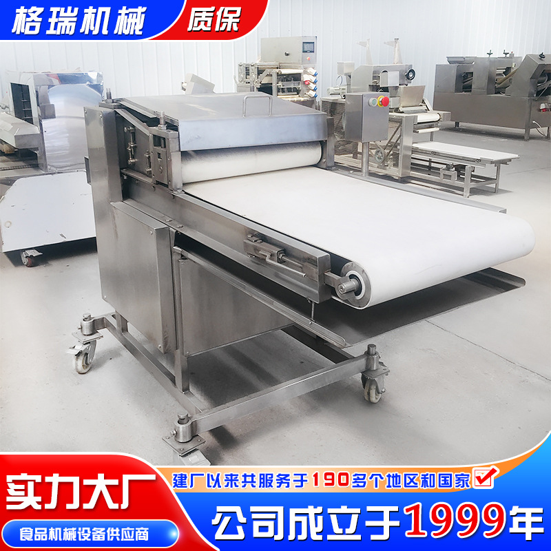 菜市场用筋头巴脑压整机 黑猪肉片压平机 气动鸭胸脯肉压片机