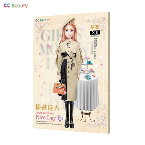 Factory direct hair Internet celebrity princess magnetic dress-up stickers early education enlightenment toys magnetic stickers quiet book diy