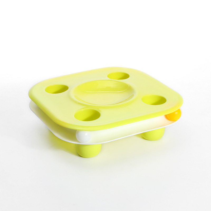 Cruz-frontera gato tazón anti-knock perro tazón multi-funcional snack tazón educativo perro juguete húmedo y seco separación mascota comida tazón