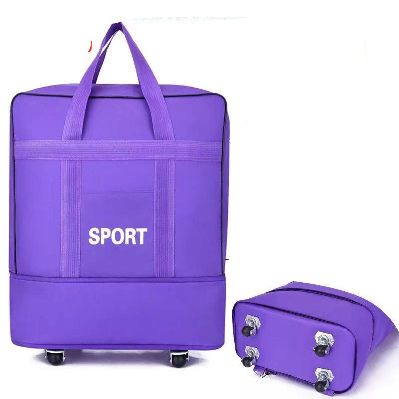 158 bolsa de transporte aéreo de gran capacidad de viaje para estudiar en el extranjero caso de portaaviones universal rueda plegable bolsa de equipaje