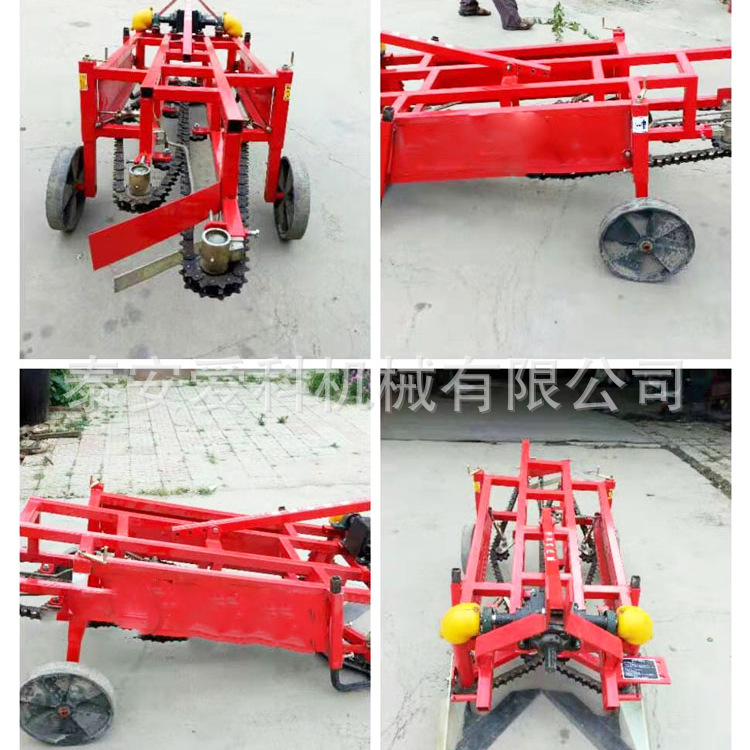 链条式花生收获机四轮车带起垄种植大蒜胡萝卜收获侧面摆放起果机
