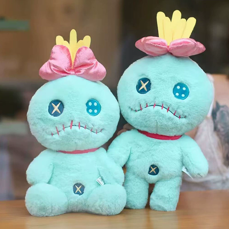 Аутентичная плюшевая игрушка Disney Lilo & Stitch Little Golden, кукла, кулон, брелок для ключей, кулон