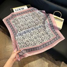 丝巾小方巾女腰果花韩国百搭发带春秋款洋气时尚搭配衬衫西装夏季