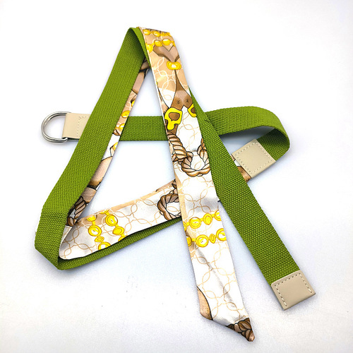 Canvas scarf belt double buckle personalized belt women's dress purple fashion versatile decorative jeans belt