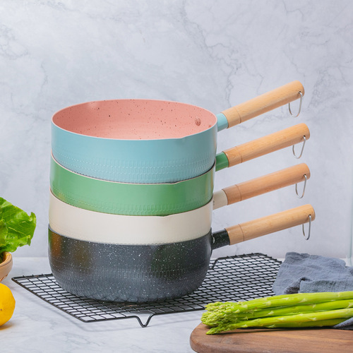 Cross-border e-commerce medical stone small milk pot Japanese-style snow pan medical stone non-stick pan baby food supplement non-stick pan