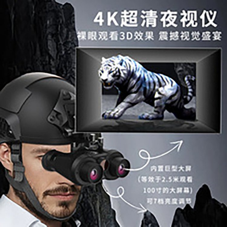 户外红外夜视望远镜新一代裸眼3D VR头戴式夜视仪高清数码双筒